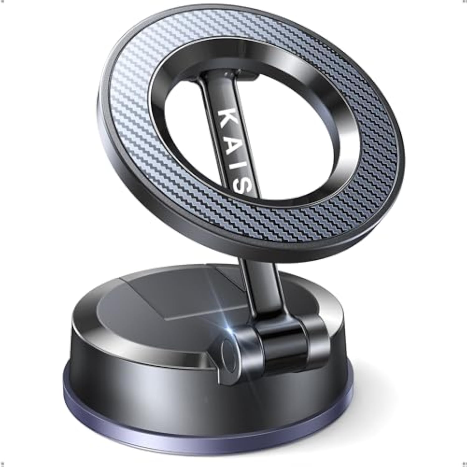 For Magsafe Car Mount?Strongest Suction?Nano Gel Suction Cup Vacuum Magnetic Phone Holder For Car Dash?Strongest Magnetic?Suction Cup Cell Phone Holders For Your Car For Iphone 16 15 14 13 12