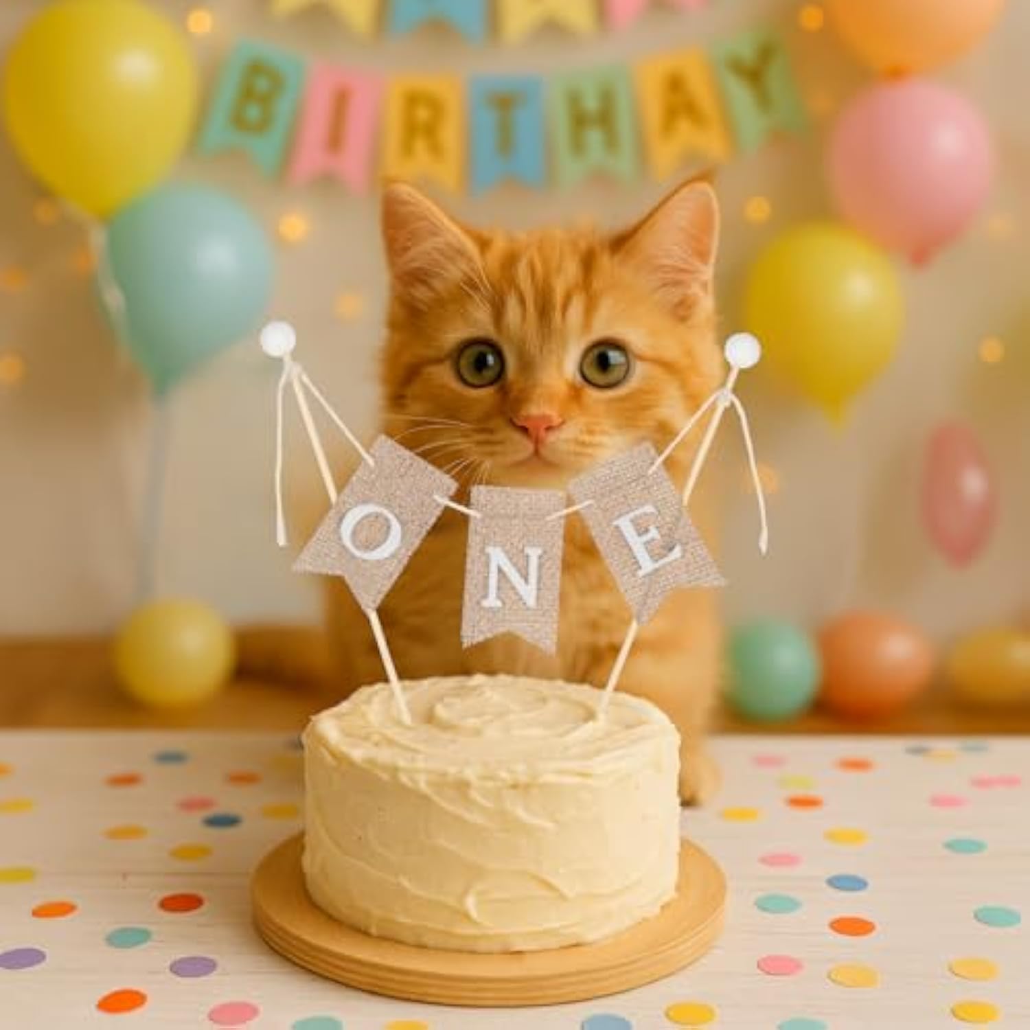 Handmade One Cake Topper, First Birthday Cake Topper, 1St Birthday Decorations, Photo Prop, Baby Shower, Best Birthdays Party Supplies