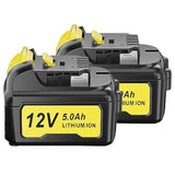 Replace For Dewalt 12V 5.0Ah Battery Dcb120 Lithium Ion Replacement Battery For Dewalt 12V Max Dcb123 Dcb127 Cordless Power Tools