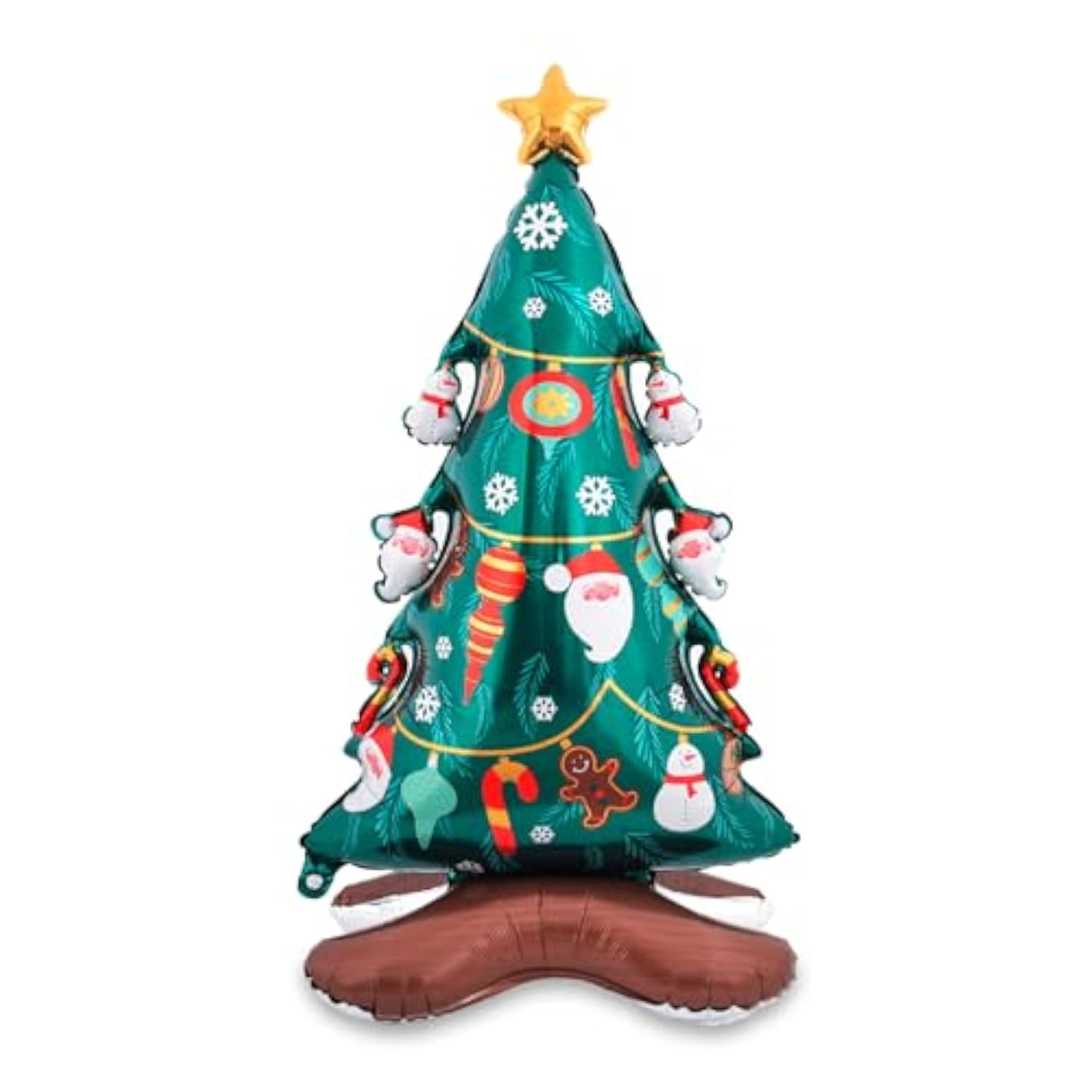 60-Inch Standing Christmas Tree Foil Balloon Large New Year & Holiday Decor