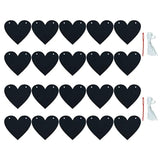 2 Pack Black Felt Heart Garland Banner For Valentines Banner Gothic De