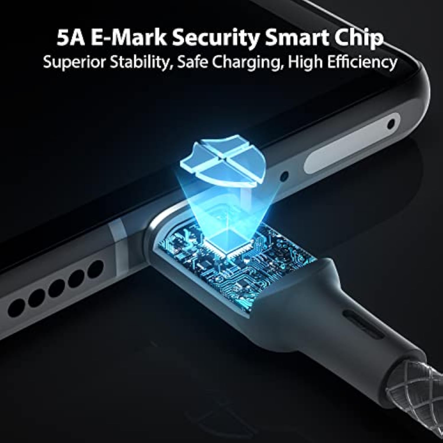 40W Pd Usb C To Usb C Cable, 2-Pack Type C Cable With Smart Led Indicator For