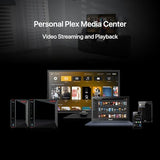 As5402T, 2 Bay Nas, Intel Quad-Core 2.0Ghz Cpu, 4X M.2 Nvme Ssd Slots, 2X2.5Gbe Ports, 4Gb Ddr4 Ram, Cloud Storage For Gaming And Live Stream, Network Attached Storage(Diskless)