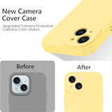 For Iphone 15 Plus Case 6.7 Inch Liquid Silicone Compatible With Magsafe Soft Rubber Slim Microfiber Lining Cushion Cover Shockproof Protective Anti Scratch Case For Iphone 15 Plus, Yellow