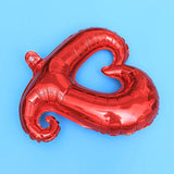 Hook Heart Foil Balloons,Red Heart Balloons,Valentine Engagement Weddi