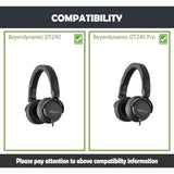 Earpads Replacement Cushion Compatible With Beyerdynamic Dt240 Dt 240 Dt-240 Pro Headphones Ear Pads With Soft Fabric&High Density Foam