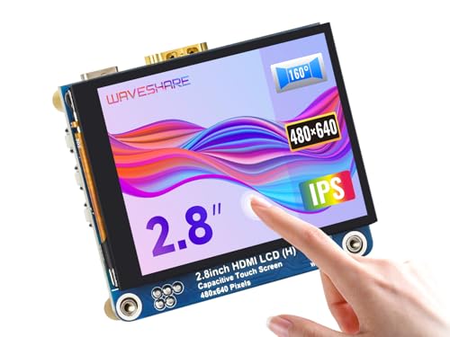 2.8Inch Hdmi Ips Lcd Display, Compatible With Raspberry Pi 5/4B/3B/Zero/Zero W/Zero 2W/Pico/Pico W/Pico Wh, 480×640 Resolution Supports Jerson Nano/Windows