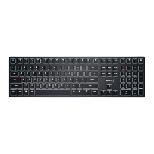 Kw X Ulp, Ultra Low Profile Mechanical Keyboard, Wireless Multi-Device Keyboard For Up To 4 Devices, Bluetooth, 2.4 Ghz & Wired Mode, Backlit, Black (Full Size)