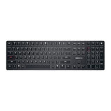Kw X Ulp, Ultra Low Profile Mechanical Keyboard, Wireless Multi-Device Keyboard For Up To 4 Devices, Bluetooth, 2.4 Ghz & Wired Mode, Backlit, Black (Full Size)