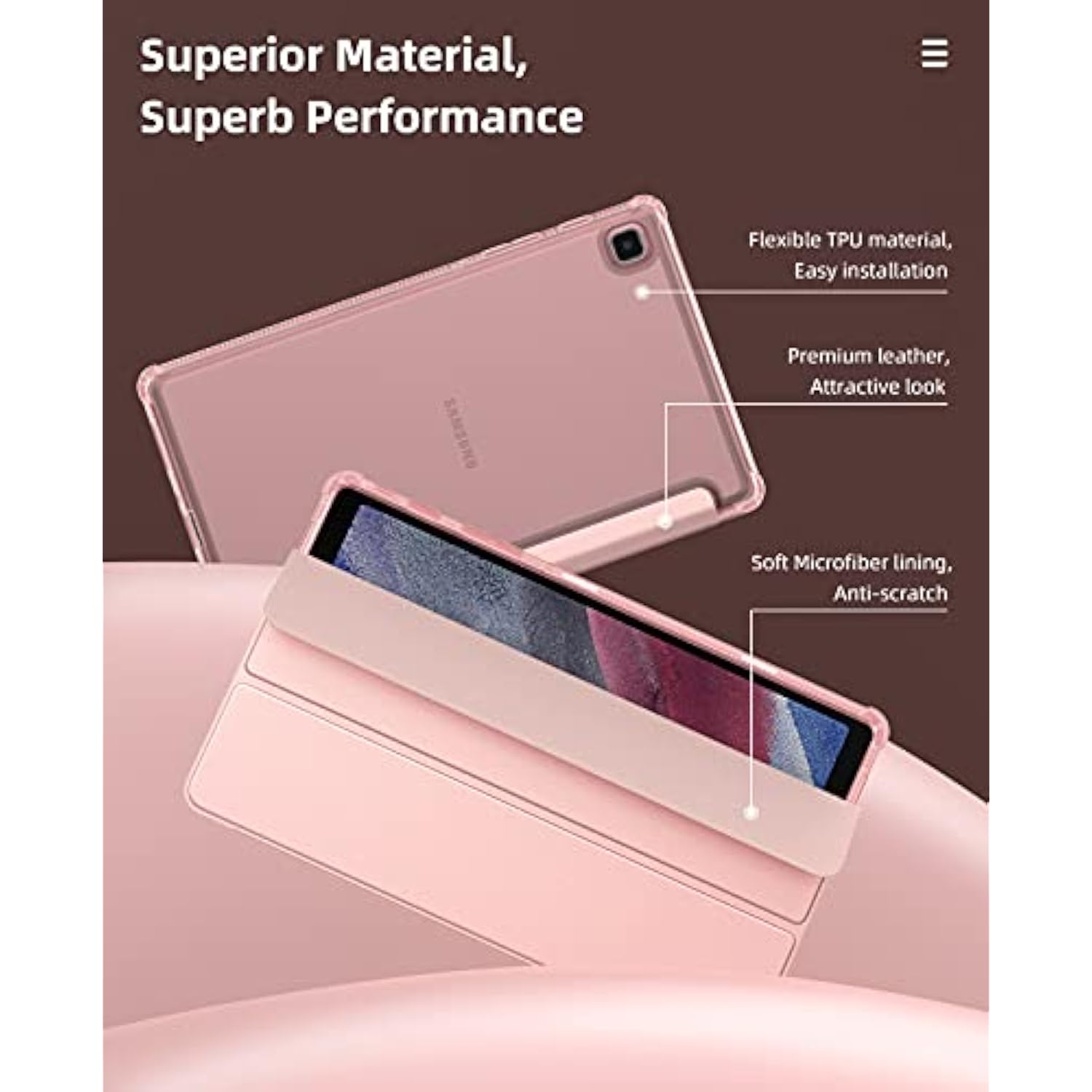 MoKo Case Fit Samsung Galaxy Tab A7 Lite 8.7-Inch 2021 Release Tablet, Slim Li