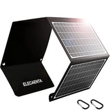 30W Portable Solar Panel Charger, 18W Usb C Fast Charging, Qc 3.0 And Usb A Ports For Cellphones Tablets Camera Power Bank, Ipx5 Waterproof, Foldable Solar Charger For Camping Backpacking