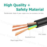 Power Cord Replacement For Brother Mfc-7420 Mfc-7340 Mfc-9840Cdw Mfc-L2720Dw Mfc-9130Cw 9320Cw 9330Cdw 9332Cdw 9340Cdw 9342Cdw 8950Dw 8950Dwt Printer 8.2Ft 3 Prong Ac Cable Power Cord