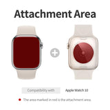 [3+3 Pcs Full Coverage Back & Screen Protector For Apple Watch 10 42Mm (2024), Easy Install, Flexible Film, Anti-Scratch, Heart Rate Sensor Protection