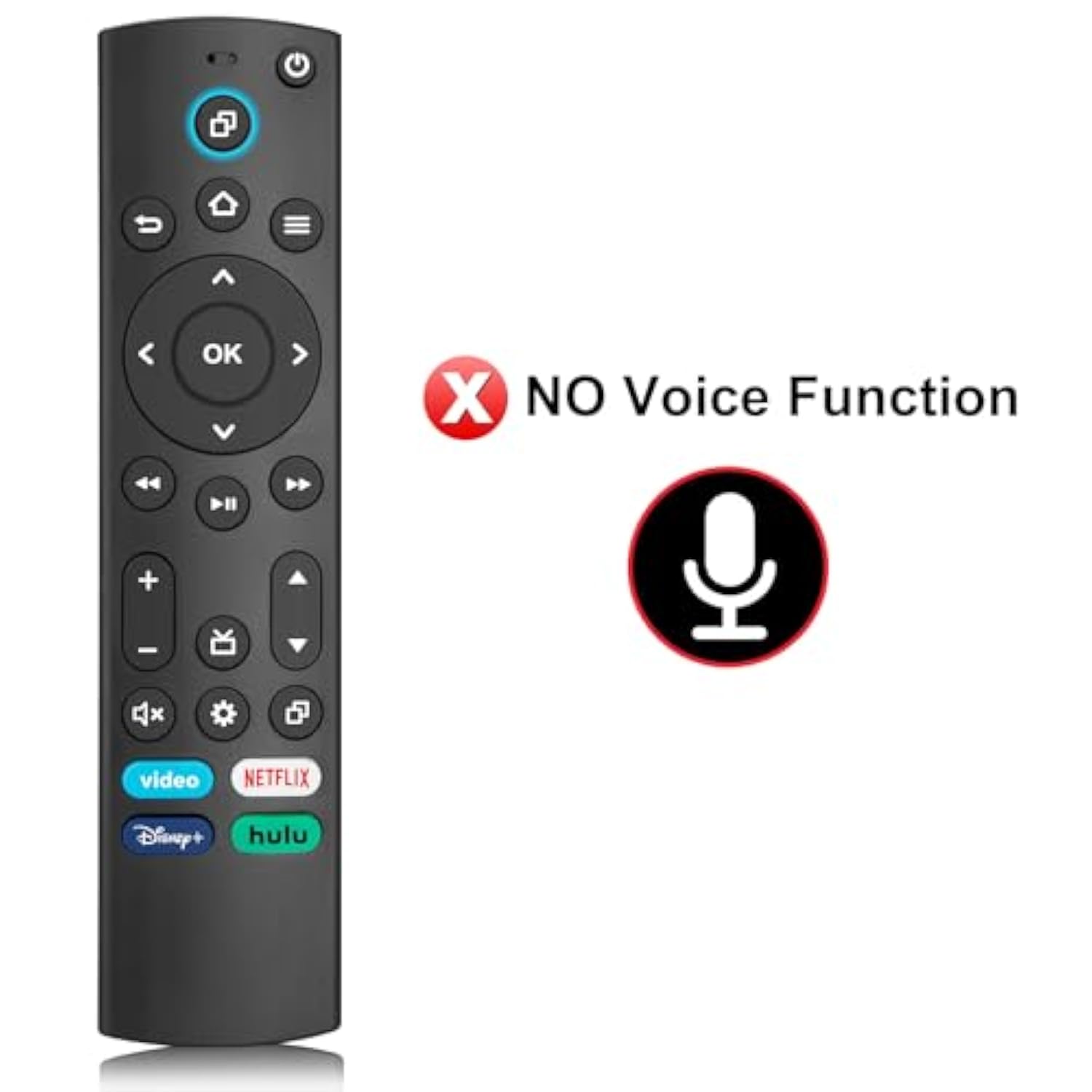 Replacement Remote For All Insignia/Toshiba/Pioneer Smart Tvs