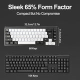 Wired Rgb Gaming Membrance Keyboard. 65 Percent Mini Creamy Led Computer Keyboard .Small Ergonomic Clicky Teclado With Abs Backlit Unreplaceable Keycaps. For Pc Laptop Mac Gamer. (Wb1)