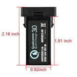 Quick Charge 3.0 Dual Usb Port Charger Socket For Toyota
