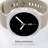 [4+4Pack]Case For Samsung Galaxy Watch 8 Screen Protector 44Mm Face Cover Set,Hard Pc Cover+Hd Tempered Glass Protective Film For Galaxy Watch 8 Case/Watch8 44Mm Screen Protector Accessories Women Men