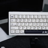 Black White Keycaps 133 Keys Cherry Profile Keycap Dye-Sub Suitable For 60/64/