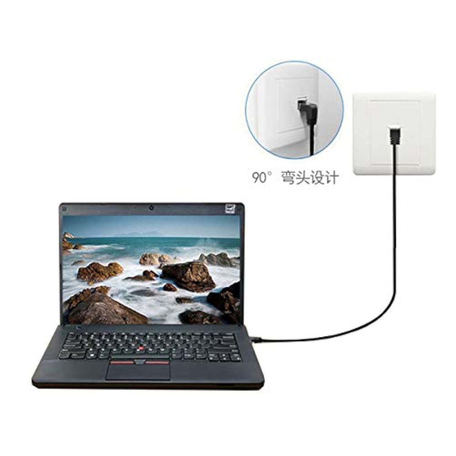 Cy Cat6 Ethernet Cable Down Angled Rj45 Utp Network Cable Cat6A Lan Cable Patc