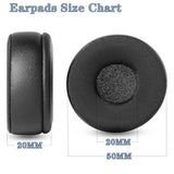 50Mm Earpads Cooling Gel Compatible With Jabra Pro 920 Pro 930 Pro 925 Pro 935/Vxi Blueparrott B250-Xts 204123 B250-Xt/Telex Airman 750 760/Blackwire C320 3210 3220 3320 Headset Round Earpads