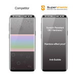 (2 Pack) Designed For Samsung Galaxy S9 Tempered Glass Screen Protector With (Easy Installation Tray) Anti Scratch, Bubble Free (Black)