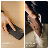 Peak Design Mobile Everyday Phone Case for iPhone 17 Pro Max, Tan, Slim Profile, Drop Protection, Weatherproof Clarino Shell, SlimLink Connects to Mobile Mounts & Gear