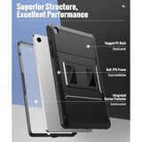 Moko Case Fit Galaxy Tab A9 Plus 11Inch 2023 (Smx210/X216/X218), Shockproof Full Body Rugged Stand Back Cover Builtin Screen Protector Fit Galaxy Tab A9+ 11" 2023, Black