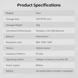 Original Bamboo Lab Makerworld Mh002 3D Printed Wireless Mouse Model Components Diy Creative Models-Compatible With Bambulab P1P/P1S,A1/A1 Mini,X1/X1C/X1E 3D Printers-Prints Not Included