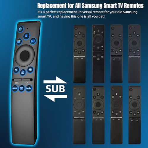 Backlit Universal Remote Control for  Smart TV,  Remote Control Replacement, Compatible for UHD QLED 8K 4K Smart TVs, with Shortcut