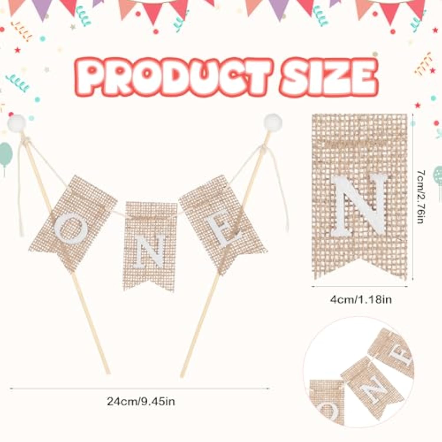 Handmade One Cake Topper, First Birthday Cake Topper, 1St Birthday Decorations, Photo Prop, Baby Shower, Best Birthdays Party Supplies