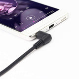3.5Mm Stereo Audio Cable, (2-Pack) Gold Plated 90 Degree Right & Left Angled 3.5Mm Male To Male Stereo Audio Cable For Smartphones, Tablets, Media Players(3-P,9Inch)
