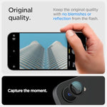 Spigen Camera Lens Screen Protector [GlasTR Optik Pro] designed for iPhone 16e - Black [2 Pack]