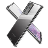 Clear Case for Samsung Galaxy Note 20 Airbag Corners Shockproof Bumper Protective Phone Cover with Hybrid Design Hard PC Back and Flexible TPU Frame