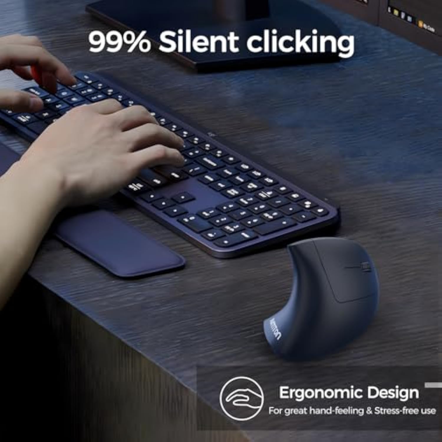 Vertical Wireless Mouse ?Ergonomic Mouse,Rechargeable 2.4G Optical Carpal Tunnel Mouse 6 Buttons, For Laptop, Pc, Computer, Desktop, Notebook Etc, Green Black