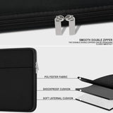 Laptop Case 13.3 Inch, Shockproof Protective Carrying Briefcase Computer Bag With Zippered Pocket, Slim Traveling Laptop Sleeve Compatible For Macbook Air Pro 13.3 Inch 14 Inch, Dell, Hp, Black