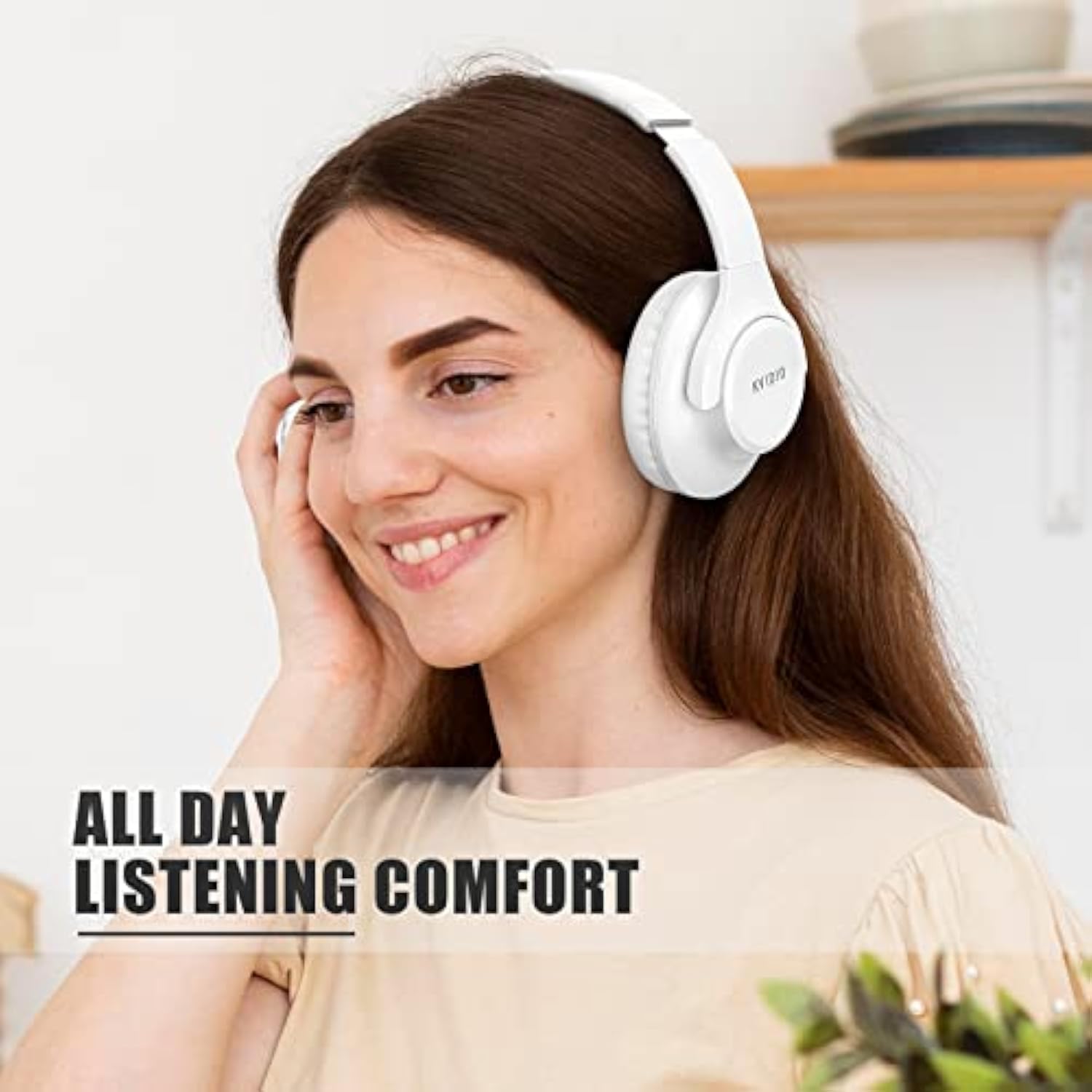 Bluetooth Headphones Over Ear, 65 Hours Playtime Wireless Headphones With Microphone, Foldable Lightweight Headset With Deep Bass, Hifi Stereo Sound For Travel Work Laptop Pc Cellphone