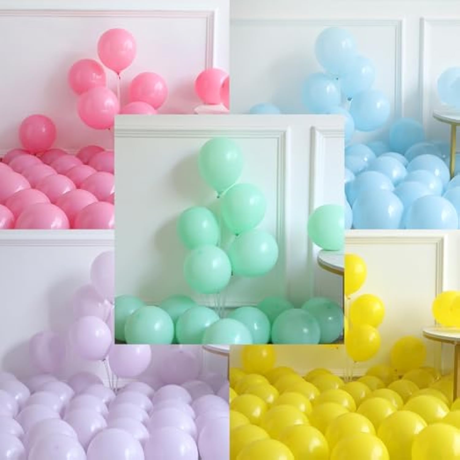 Easter Decorations Indoor Outdoor, 160Pcs Rainbow Pastel Eatser Balloons Arch Garland Kit With Cross Bunny Daisy Foil Balloons For Rabbit Theme Spring Decoration