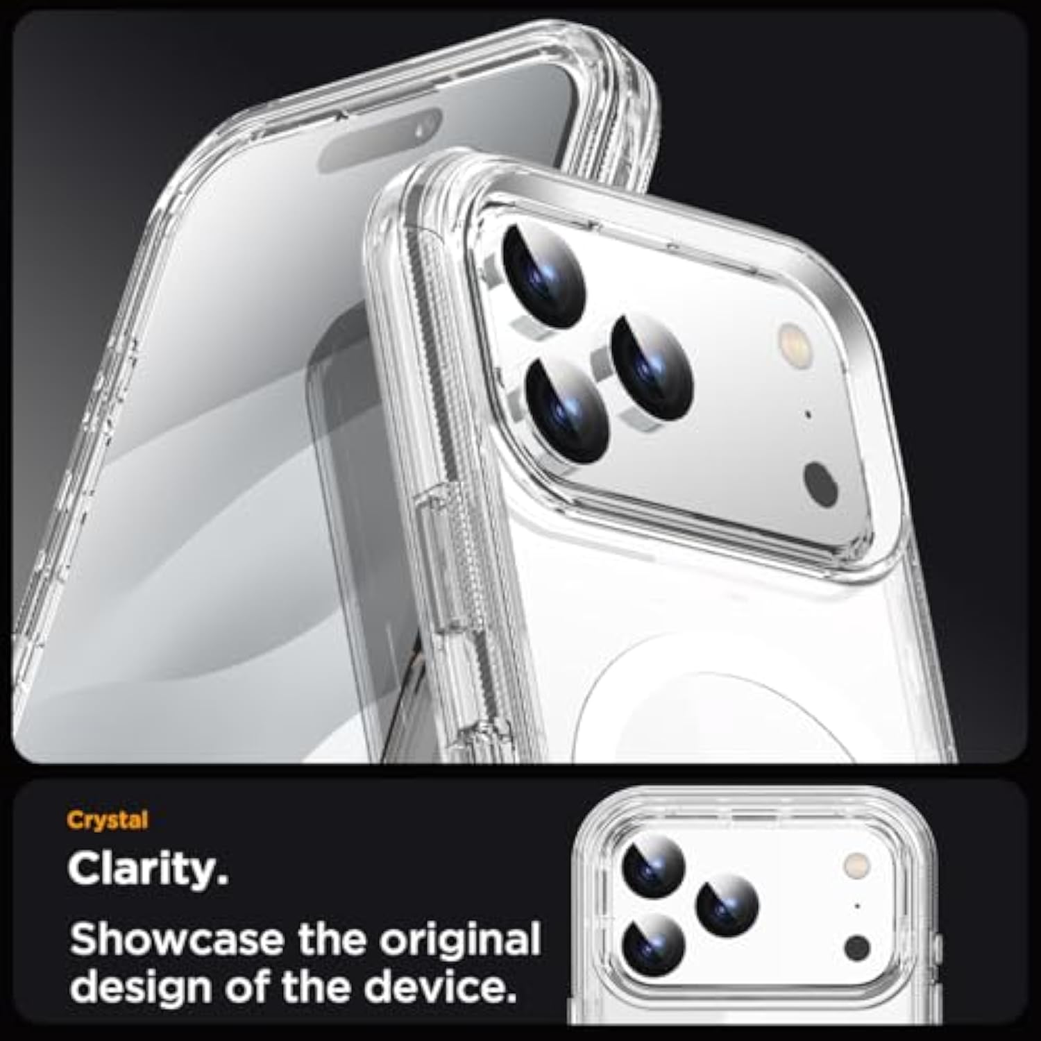 For Iphone 17 Pro Max Case Clear Compatible With Magsafe 3 In 1 Heavy Duty Drop Protection Full Body Rugged Shockproof/Dust Proof 3-Layer Military Protective Tough Durable Cover 6.9"_1