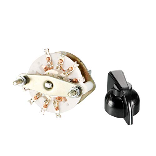 8Pin 2P3T 2Pole 3Position Selectable Single Deck Band Selector Rotary Switch