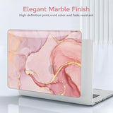 Compatible With Macbook Pro 14 Inch Case 2025 2024 2023 2022 2021 M4 M3 M2 M1 A3112 A3185 A3401 A2918 A2992 A2779 A2442, Plastic Hard Shell Case+ Keyboard Cover+ Screen Protector, Pink Marble