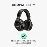 kwmobile Headphone Cable Compatible with Shure SRH440A / SRH840A / SRH440 / SRH840-300cm Cord with 3.5mm (1/8") Jack + 6.35mm (1/4") Jack Adapter