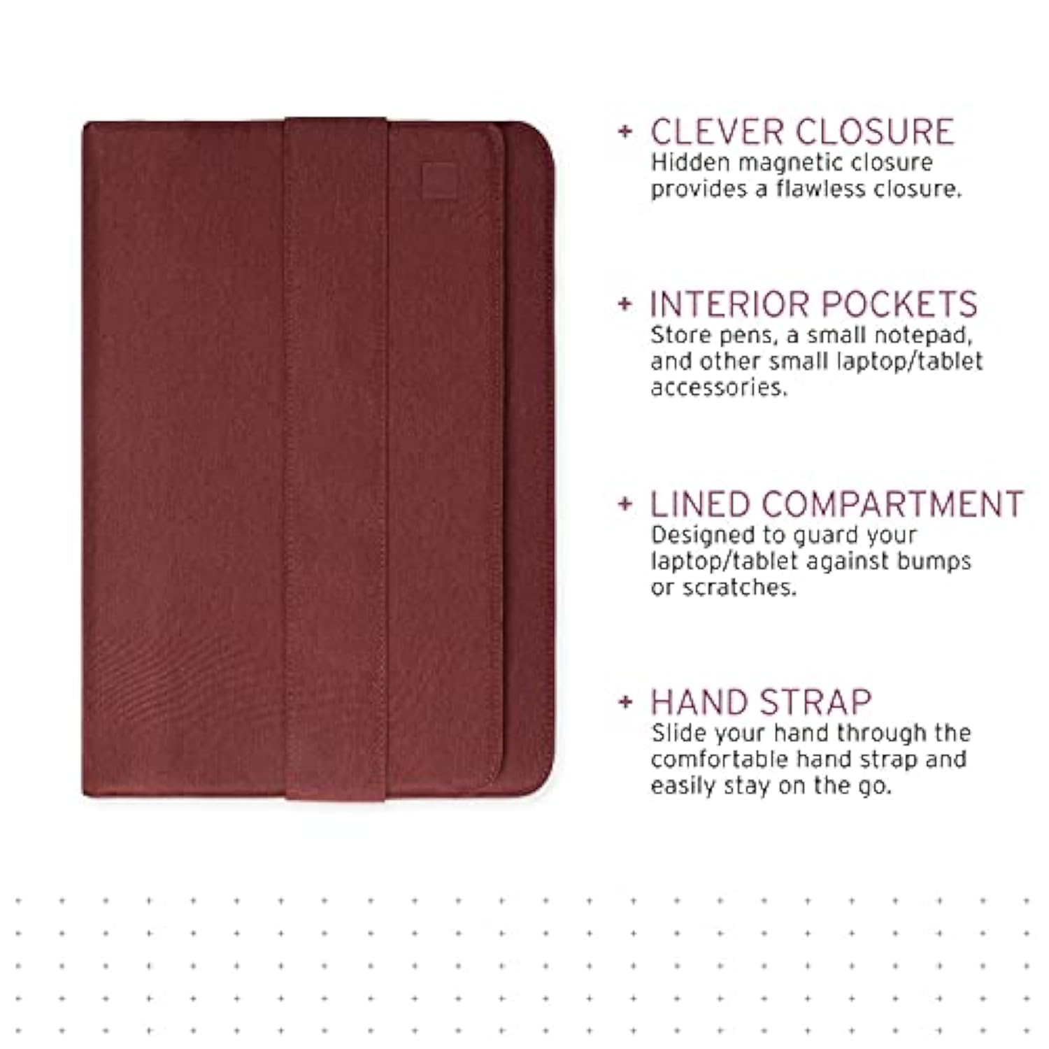 [U] By Uag Mouve Laptop/Tablet Sleeve For 13" Devices, Compatible With Macbook Air 13" M4 2025, Ipad Air 13" M3 2025, Ipad Pro 13" M4 2025, Padded Protective Carrying Case Snug Tailor Fit, Aubergine