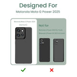 For Motorola Moto G Power 5G 2025 Case With 2X Tempered Glass Screen Protectors, Girls Women Florals Liquid Silicone Phone Case, Shockproof Antiscratch Soft Protection Case (Midnight Green)