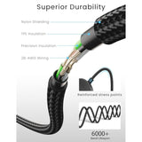 Charger Fit For Samsung Galaxy Watch 7/Ultra/Fe/6/6 Classic/5 Pro/4 Classic/3/Active 2/Active 2 In 1 Nylon Braided Usb C To Usb C Cable For Galaxy Watch Phone Tablet Earphone Etc.