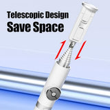 Selfie Stick Tripod Portable Extendable Cell Phone Stand with Detachable Mini Ring Light Phone Tripod Stand with Bluetooth Remote for iPhone Android
