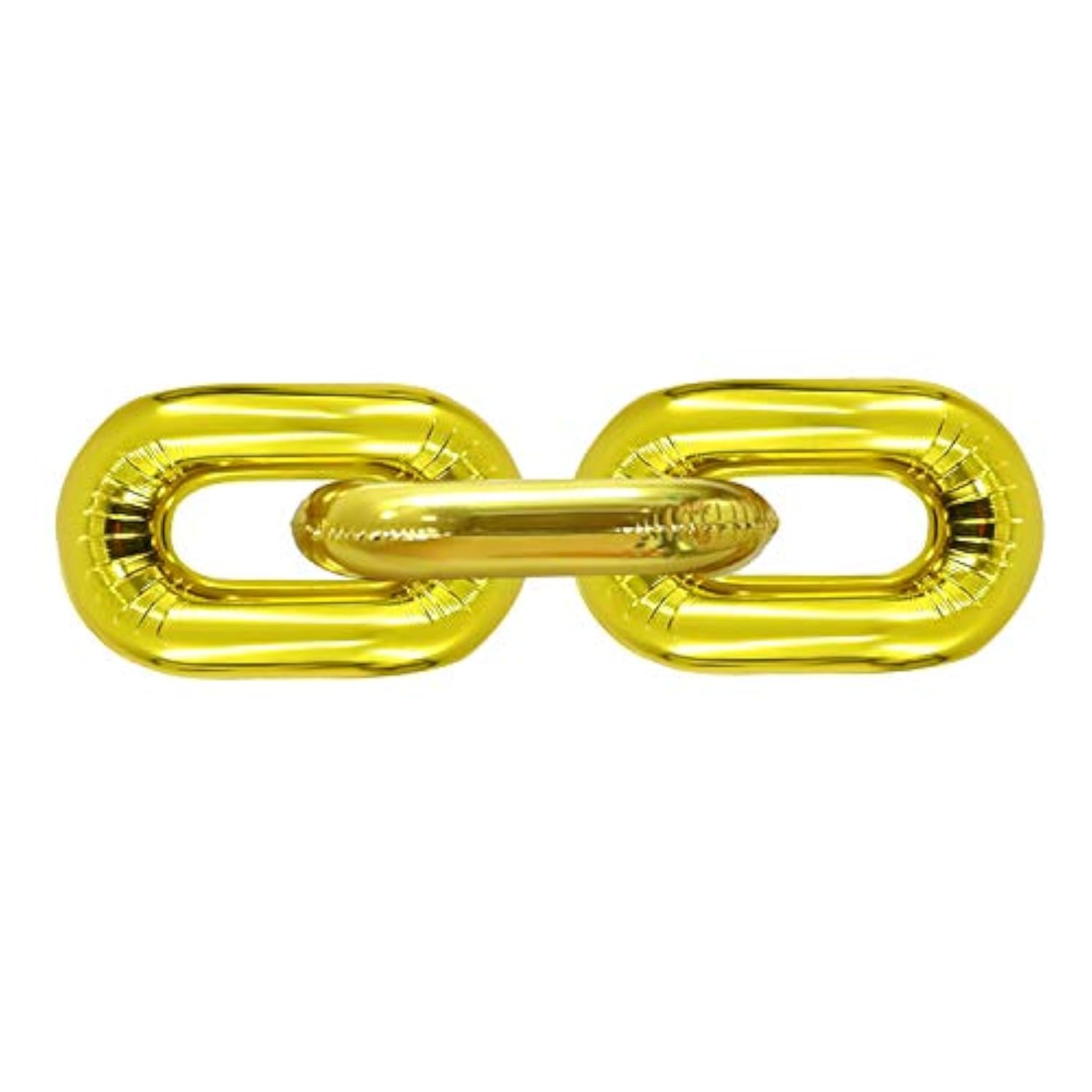 Foil Chain Balloons Jumbo Chain Balloons For 80S 90S Party Decorations Giant Balloon Chain Balloons Gold (Gold, 16 Inch)