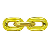 Foil Chain Balloons Jumbo Chain Balloons For 80S 90S Party Decorations Giant Balloon Chain Balloons Gold (Gold, 16 Inch)