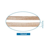 54.6 Yards Natural Burlap Ribbon 1/4 Inch Rustic Jute Fabric Craft Rib