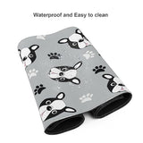 Laptop Mouse Pad Cute Boston Terrier Head Paws Desk Mat With Stitched Edges 31.5X 11.8 Inch Non-Slip Large Keyboard Rubber Writing Table Mat For Office Home