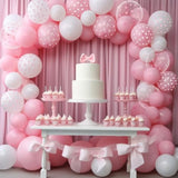 Pink Bow Balloons: Coquette Party Decorations, 32pcs